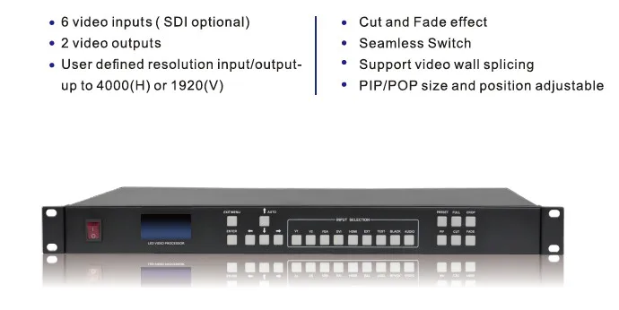 Светодиодный видеопроцессор speedleader LVP502 (без SDI) для Полноцветного светодиодного дисплея