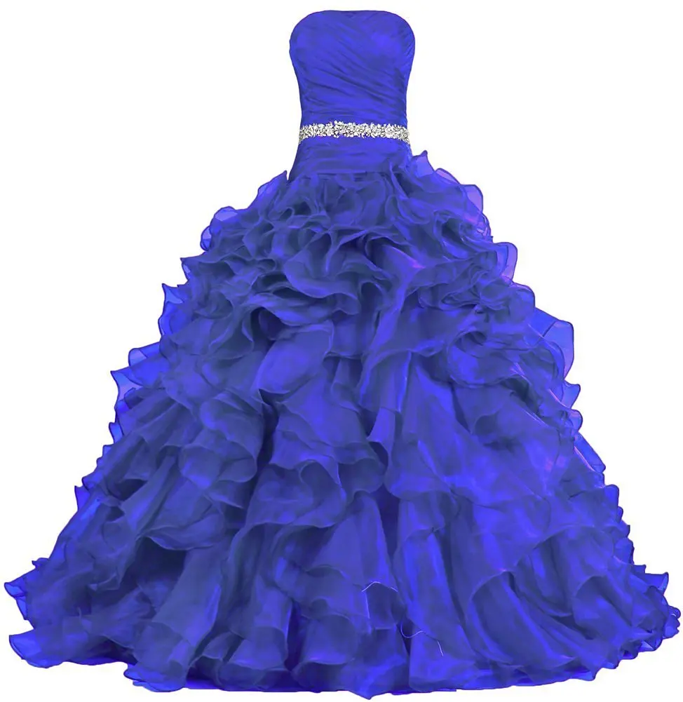 Waulizane-Strapless-Ball-Gown-Organza-Quinceanera-Dress-Elegant-Ruffles-2017-Quinceane-For-15-Years-Vintage-Style (1)