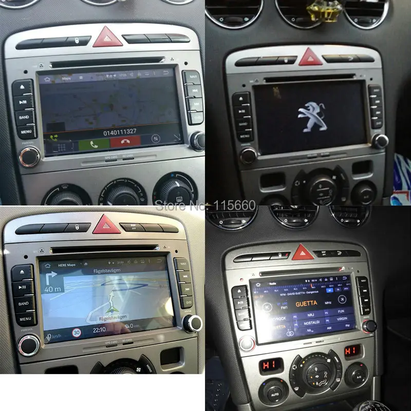Installation photo of Peugeot 308-408 Android 5.1.1