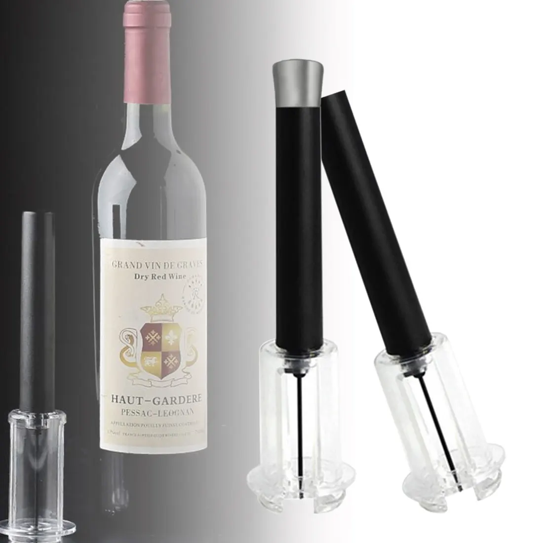 

Red Wine Opener Air Pressure Cork Popper Bottle Pumps Corks Corkscrews Screw Wine Opener Screw Glass Bottle Cutter Kit
