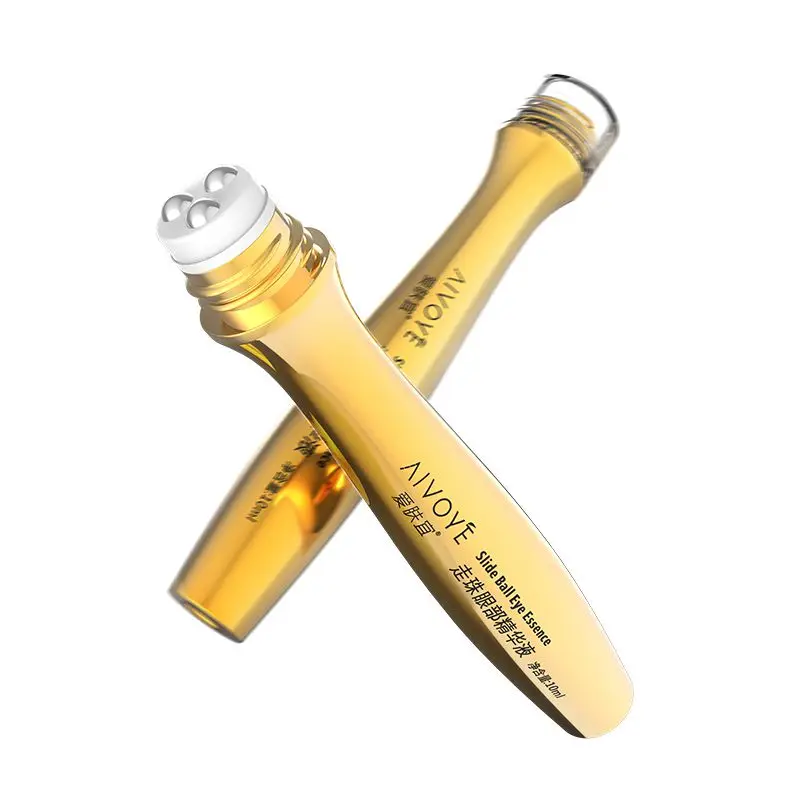 Gold Roll Ball on Eye Cream Anti Aging Dark Circle Essence Crystal Collagen Remove wrinkles activating eye cream 10ml