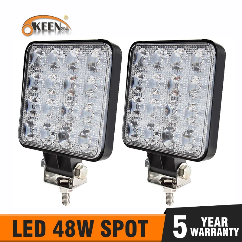 27W 9 LED Flood LED Work Light Bar Offroad Boat Car Tractor Truck SUV Fog Lamp P