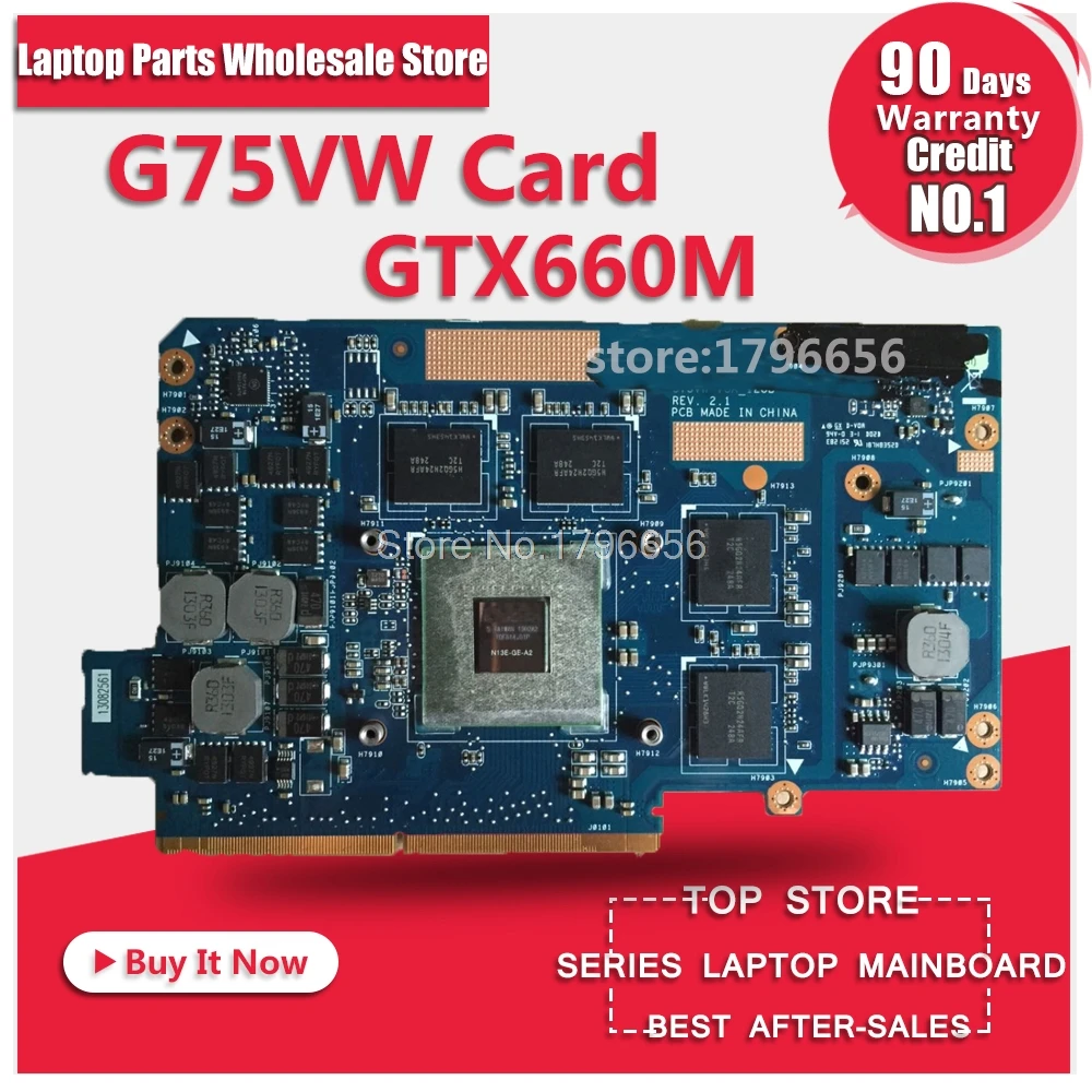 Лидер продаж графическая карта для For Asus G75VW G75 G75V GTX660M REV 2 1 VGA плата N13E GE A2