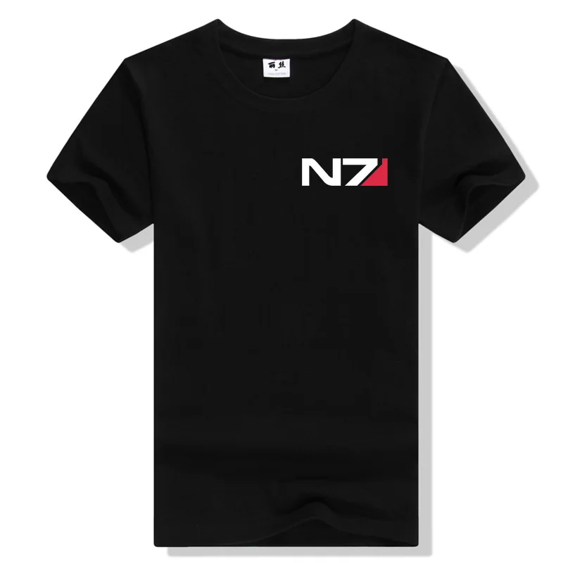 

COOL game fans tee shirt mass effect N7 daily wear summer cotton t shirt ac484-s