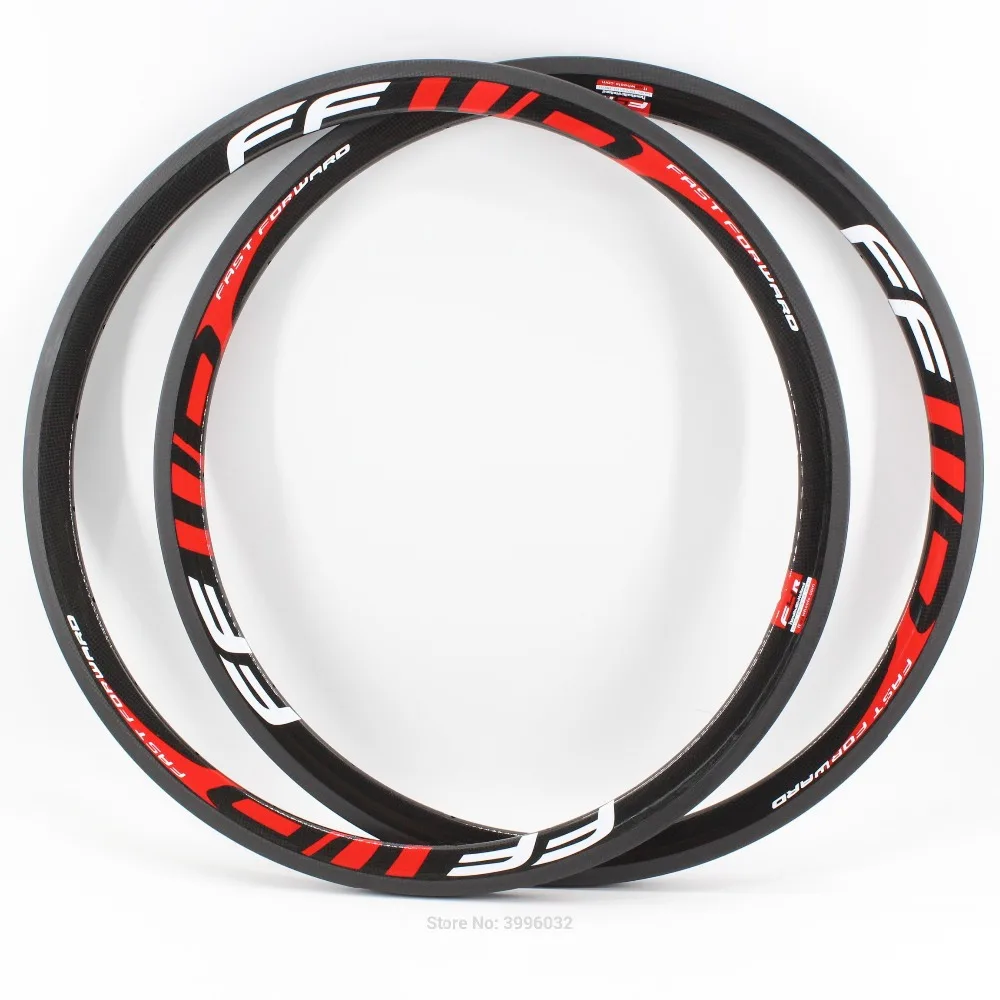 

2Pcs red 700C 38mm clincher rims Track Fixed Gear Road bike 3K 12K UD full carbon fibre bicycle carbon wheels basalt Free ship