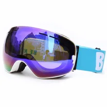 Be Nice Outdoor Master Ski Gear Snowboard Snow Goggles Brand Detachable Dual Layer Anti-Fog Double Lens Skiing Eyewear