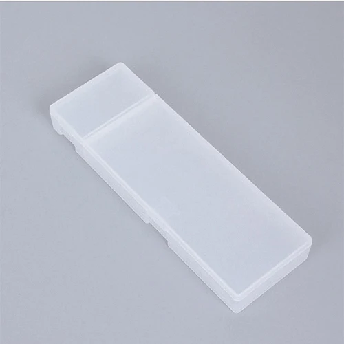 1 шт. Прозрачный матовый пенал для хранения матовые пластиковые карандаши коробка для хранения набор канцелярских принадлежностей 3 характеристики - Цвет: large-white