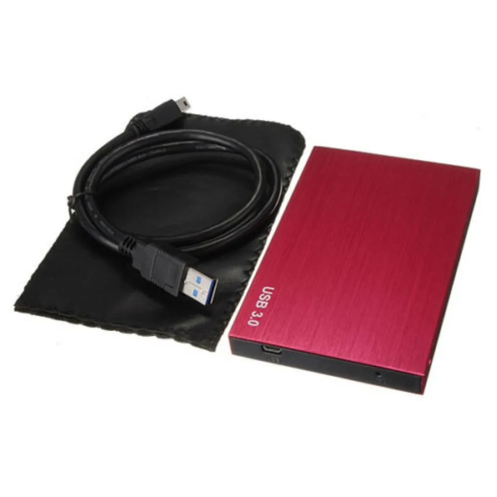 SATA USB 3,0 SATA 2," HD HDD корпус жесткого диска Внешний чехол красный