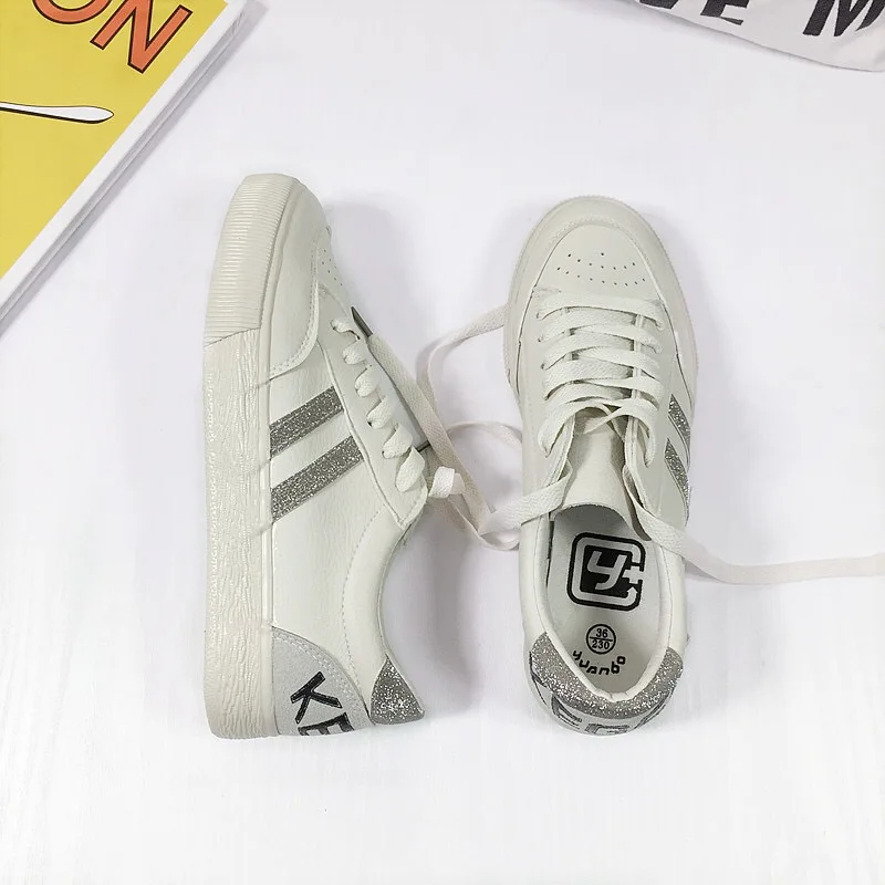

Shoes Women Casual Shoes White Sneakers Women Fashion Vulcanized Shoes 2019 Summer Low flat Shoes Ladies Skateboard Breathable