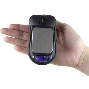 

Mouse Style Precision Jewelry Scale Mini Portable Digital Scale LCD Display 40mm x 50mm Balance Pocket Scale