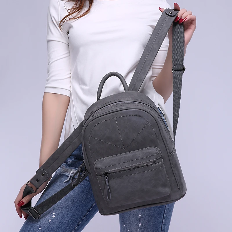 Toposhine Retro Mochila mujer de cuero de la PU bolso de las mujeres, bolso de las mujeres Mochila femenina bolsas para la escuela de adolescentes 1591 Toposhine Retro Mochila mujer de cuero de la PU bolso de las mujeres, bolso de las mujeres Mochila femenina bolsas para la escuela de adolescentes 1591