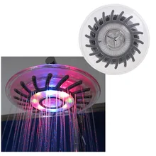 4 смешанных цвета меняются с регулируемой температурой с питанием от воды ЖК-дисплей ручная головка для ванной романтическая забавная душевая спринклерная