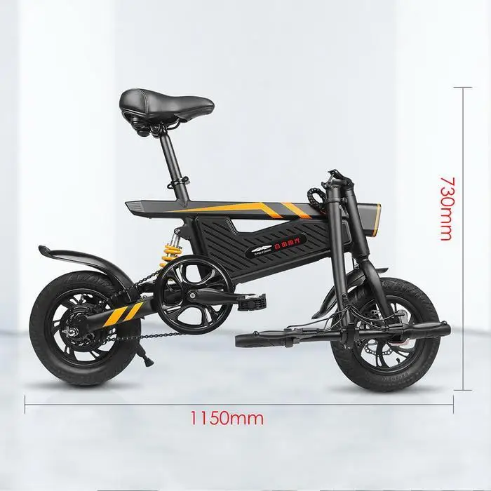 Best 2 Wheel 12 inches Electric Bike Fat Tire Removable Battery for Adult   powerful Electric Bicycle Cycle 5