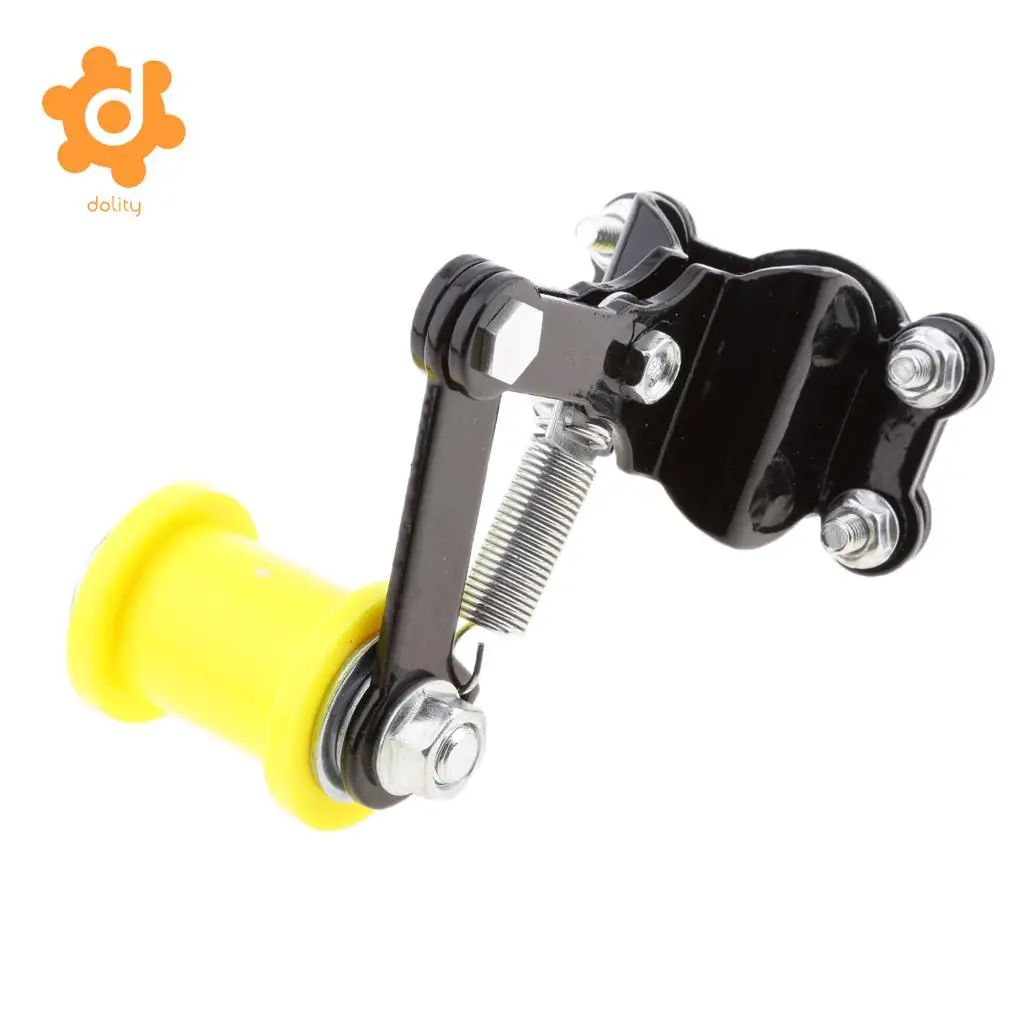 2 Pieces Motorcycle Motorbike Chain Tensioner Bolt on Roller Adjuster Tool (Black & Blue)