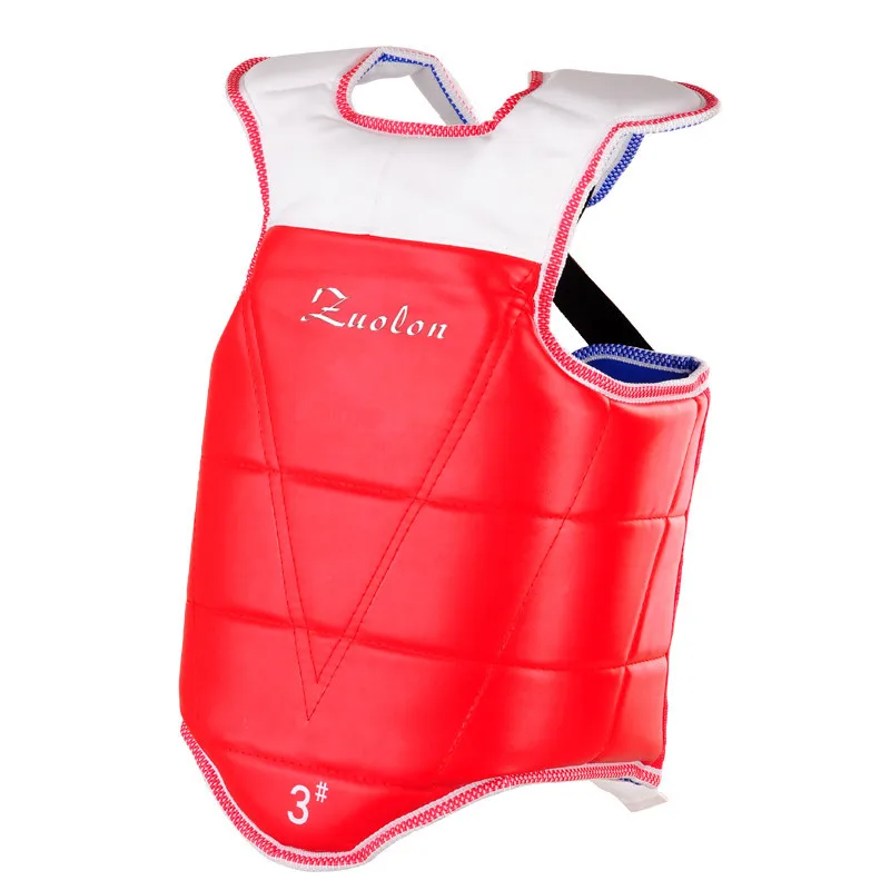 

TaeKwonDo Reversible Chest Guard Protector Men Kids Karate MMA Chest Guard WTF Taekwondo Sparring Gear