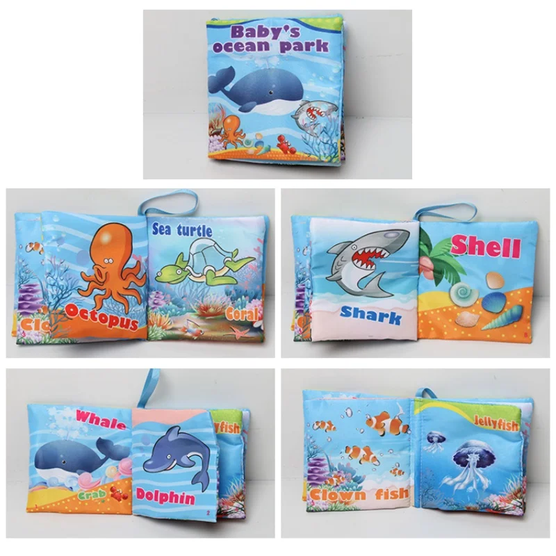 

One Piece Retail Baby Toys Baby Child Early Development Cloth Book Colorful Puzzle Education Launch Activity Book Prevent Torn