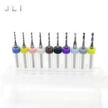  10pcs/set 2.1~3.1mm PCB Drill Bits CNC Mill Tool Set Woodworking Engraving Cutter For Power Tools Carbide Micro PCB Drill Bits