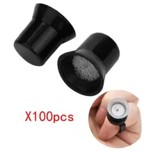 Топ Моды 100 шт микроблейдинг пигмент Клей Кольца чашки татуировки чернила держатель для Полупостоянный Anne