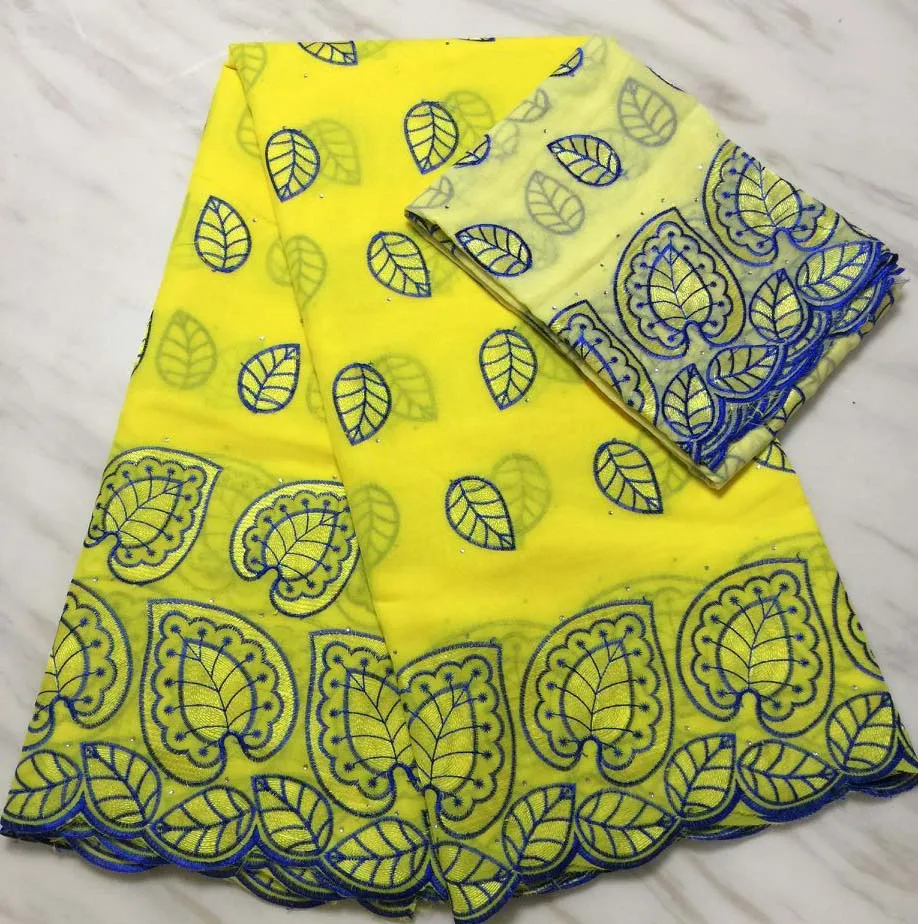 

African Swiss Voile Lace 2019 Yellow High Quality Wedding Lace Fabric Nigerian Swiss Voile Lace In Switzerland