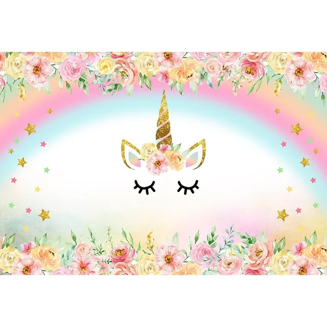 Anniversaire Licorne Floral Background Studio Photography Unicorn Backdrops Birthday Vinyl Backgrounds For Photo Studio Background Aliexpress
