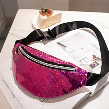 

Women Sequin Glitter Waist Pack Ladies Belt Bum Bag Laser Fashion Pouch Messenger Handbag
