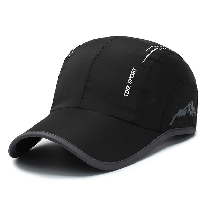 Golf Cap Outdoor Summer Thin Quick Drying Sun Hat Headwear Outdoor Sports Wear With Adjustable Back Closure Comfortable