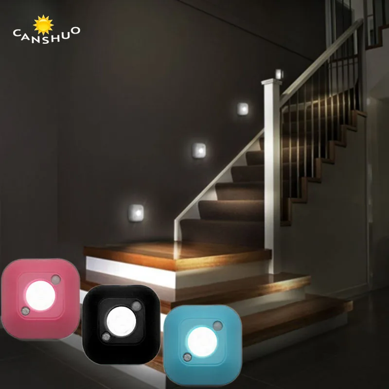 Infrared Wireless Motion Sensor Led Night Light Stair Sensor Lamp Silver Lamps Lighting Ceiling Fans Lamp