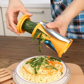 

Hourglass Spiral Vegetable Slicer Cucumber Carrot Noodle Julienne Cutter Peeler Grater Fruit Vegetable Kitchen Tools