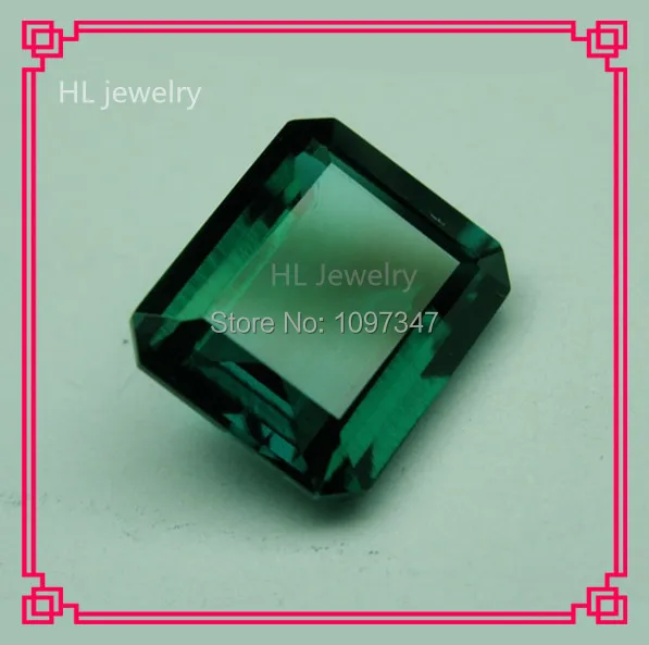 

Retail 6*8MM Square Shape Hydrothermal Lab Created Green Loose Stone