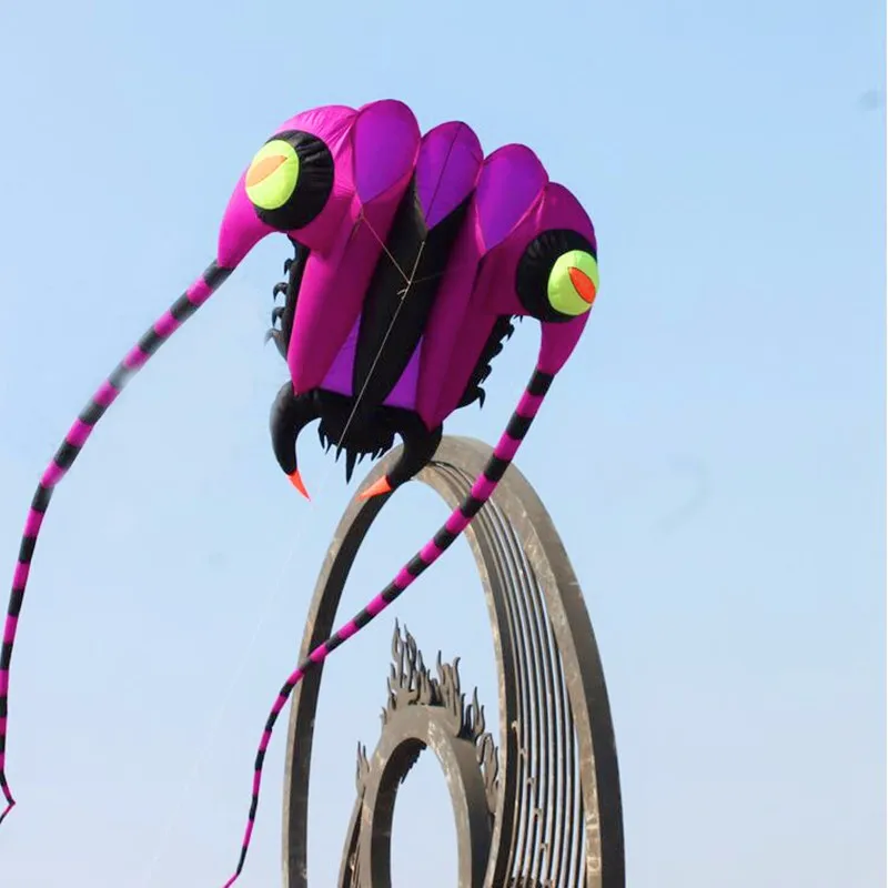Дизайн 7кв. М трилобит мягкий воздушный змей Спорт Рипстоп нейлон летающий змей из ткани 3d кальмар игрушка кайсюань воздушный змей колесо легко лететь
