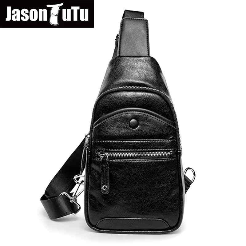 JASON TUTU Messenger bag men leather vintage small man bag shoulder bag,Riding crossbody bags ...