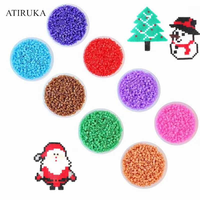 1000 шт./пакет 2 6 мм Hama Beads 3D головоломки игрушки для детей 72 цвета развивающие Perler