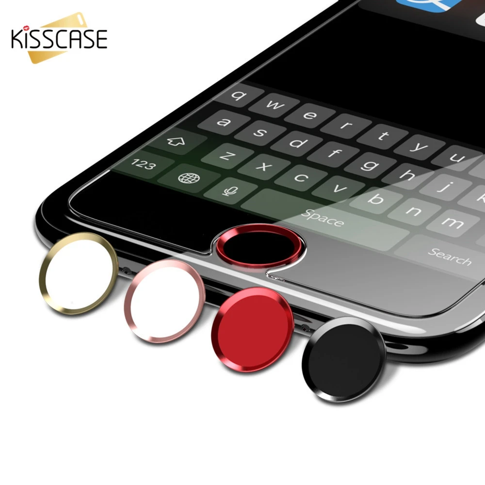 

KISSCASE Home Button Film For Apple iPhone 8 7 Plus 6s 6 Plus 5s 5 SE 4s 4 Home Button Sticker For iPad Air 1 2 Mini 2 3 4 Pro