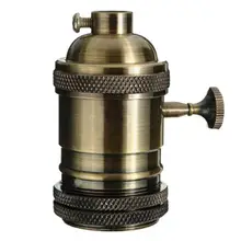 Горячая старинный держатель лампы E27 основание Лампы Фитинги блеск держатели ламп Алюминиевый держатель лампы Промышленные Ретро подвесные света