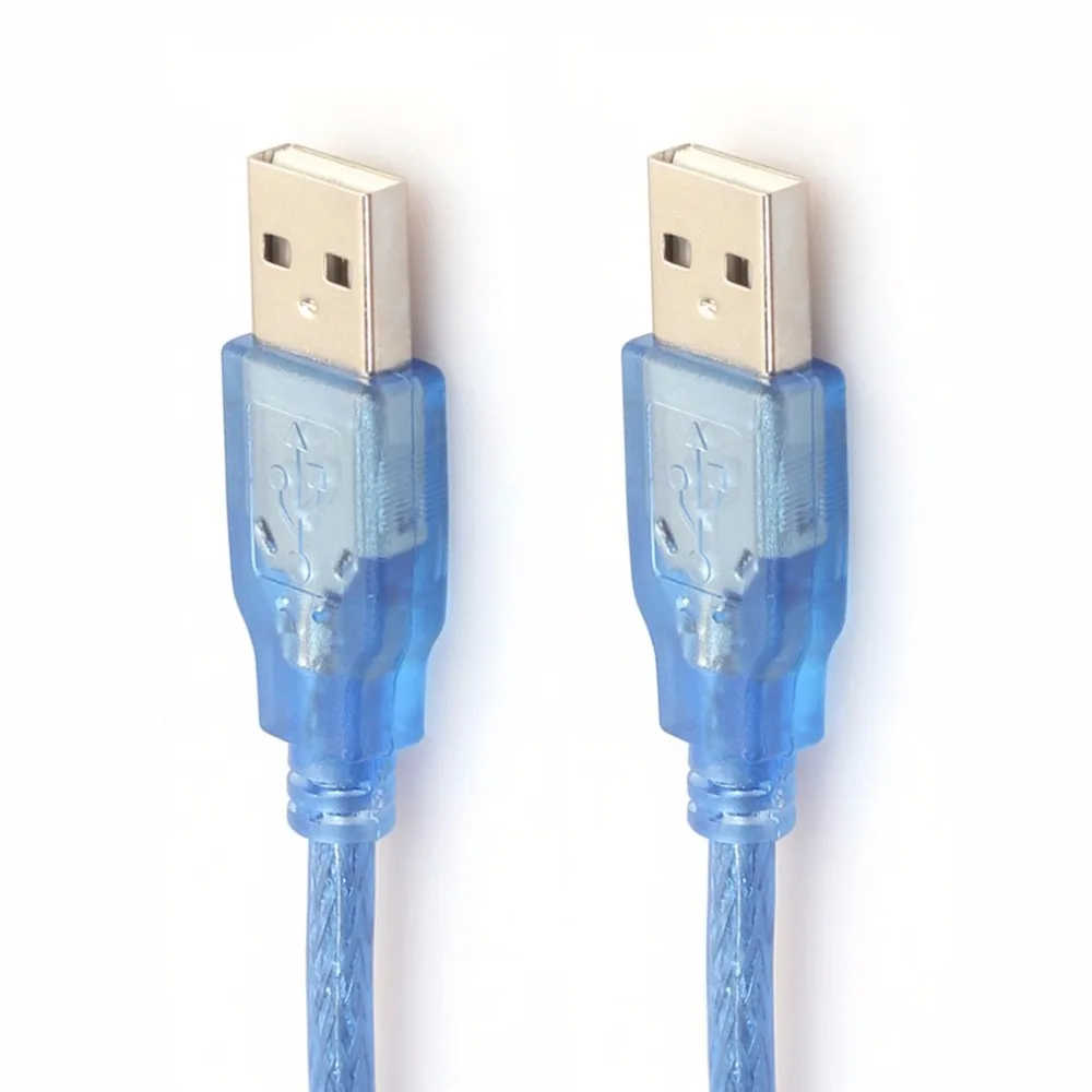 30 см USB 2,0 Удлинительный кабель папа-папа USB удлинитель анти-помехи медный сердечник USB короткий кабель