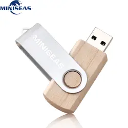 Miniseas реального Ёмкость красочные памяти деревянный Usb Flash Drive 8G/16G/32G/64G памяти Flashdrive USB флэш-накопитель флешки