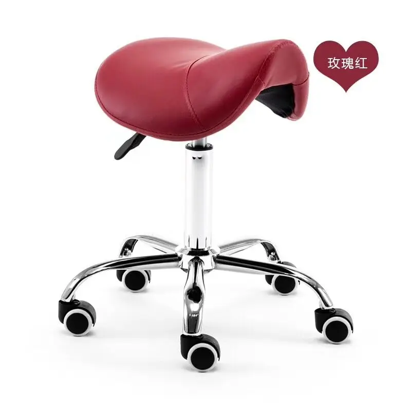  H Massage Pedicure Chair Stool Saddle Leather Upholstery Spa Tattoo Beauty Facial Massage Chair Gir
