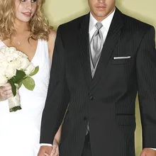 Новое поступление смокинг жениха шафера на двух пуговицах, Свадебные/вечерние костюмы Best Man жениха(пиджак+ штаны+ галстук-бабочка+ жилет) B98