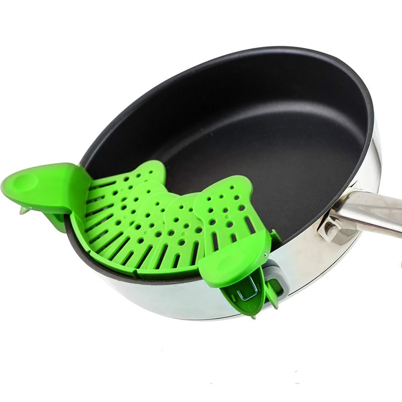 

Silicone Pot Funnel Strainers Water Filters Drainer Fruit Vegetable Wash Colander Expandable Draining Sieve Drain Kitchen Tools