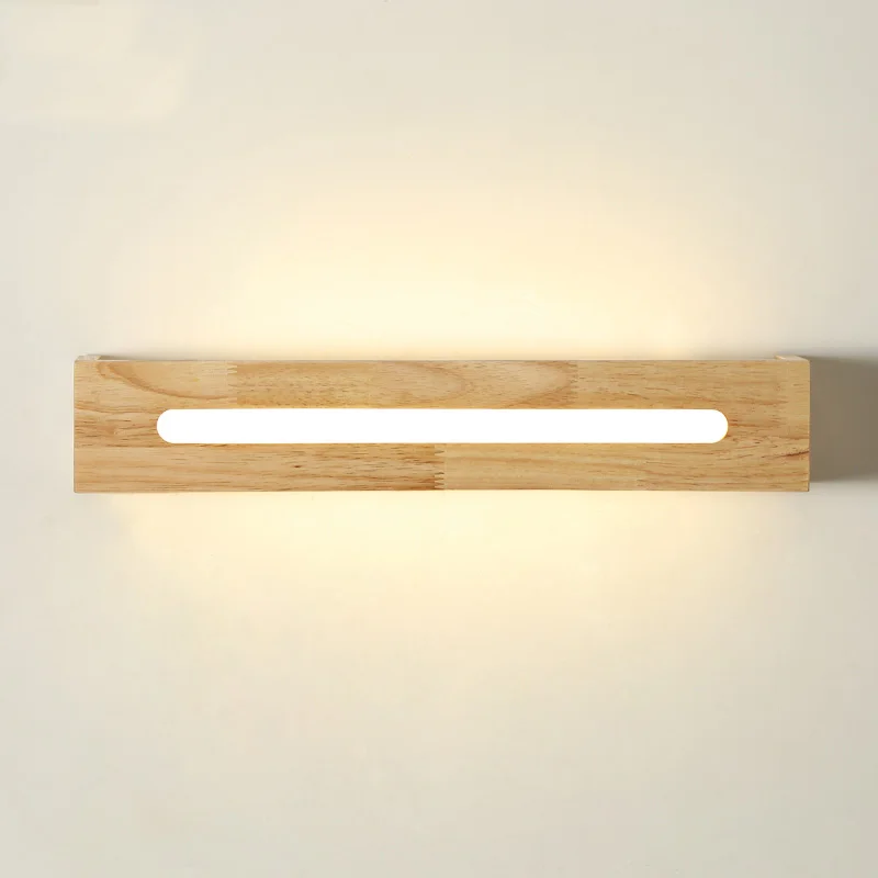 

Japanese LED Wood Wall lamp stairways bathroom bedroom bedside lamp 110-240V