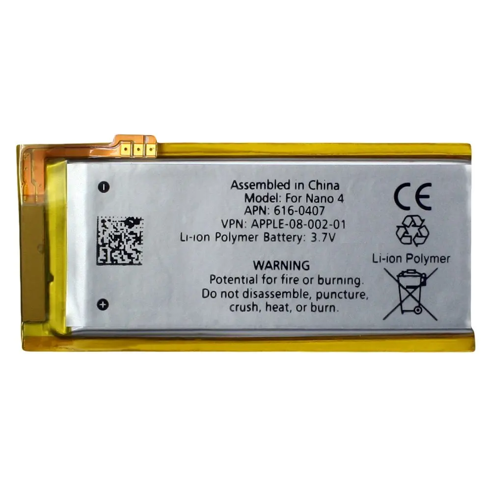 Запасная аккумуляторная батарея для Apple iPod Nano 4 го поколения|battery for ipod nano|battery