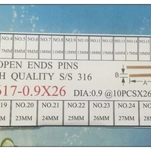 Булавки G 260 шт. Нержавеющая сталь Разделение Шпильки бары смотреть Бретели для нижнего белья Браслеты ссылки на изменение Ремонт Часть Булавки