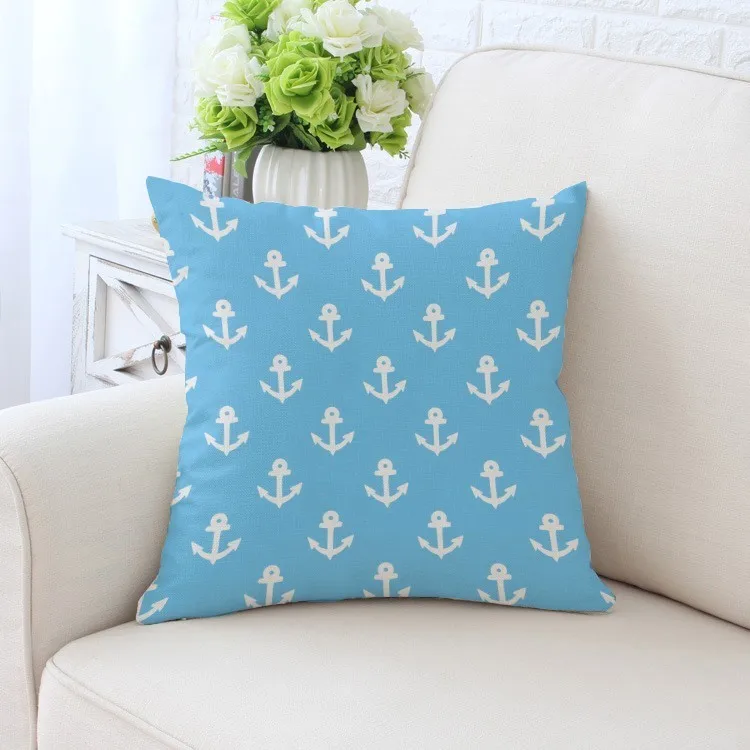 

Comfortable and simple gift pillow logo to customize Marine style diy printing pattern