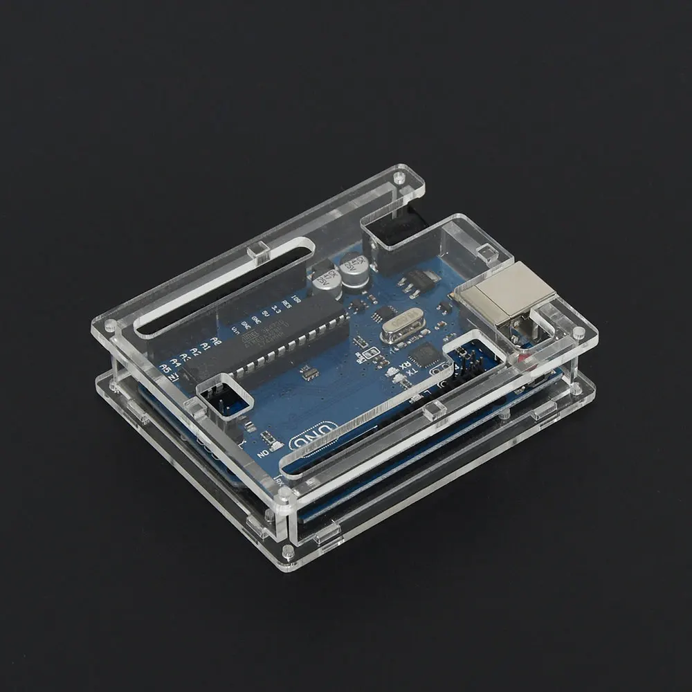 Для Arduino UNO R3 CH340G MEGA328P чип 16 МГц ATMEGA328P-AU макетная плата интегральные схемы комплект чехол+ USB кабель