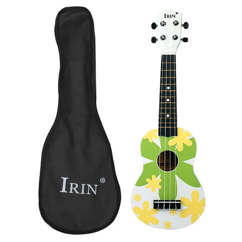 

Ukulele 21 inch 12 Fret Uke 4 Nylon String Wood Guitar Bubble And Bag