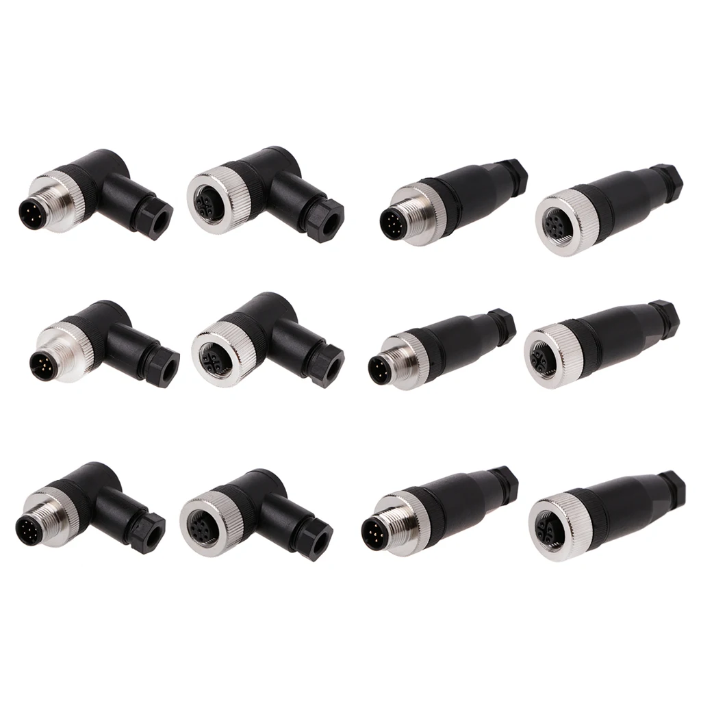 

2018 New Style Fashion PG7 Sensor Connector IP67 4/5/8 Pin Male/Female Straight/Right Angle M12 Plug