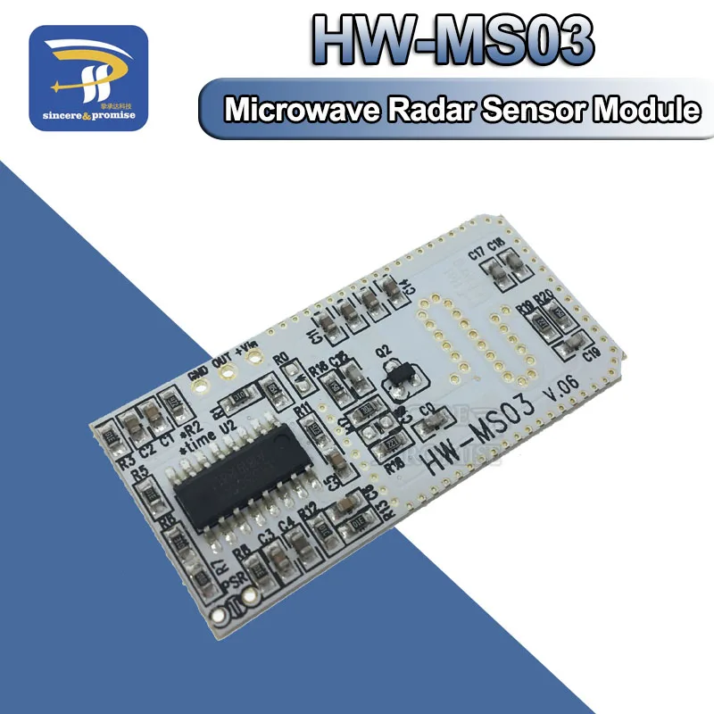 High Performance Motion Sensor Module Radar Motion Sensor HW-MS03 2.4GHz to 