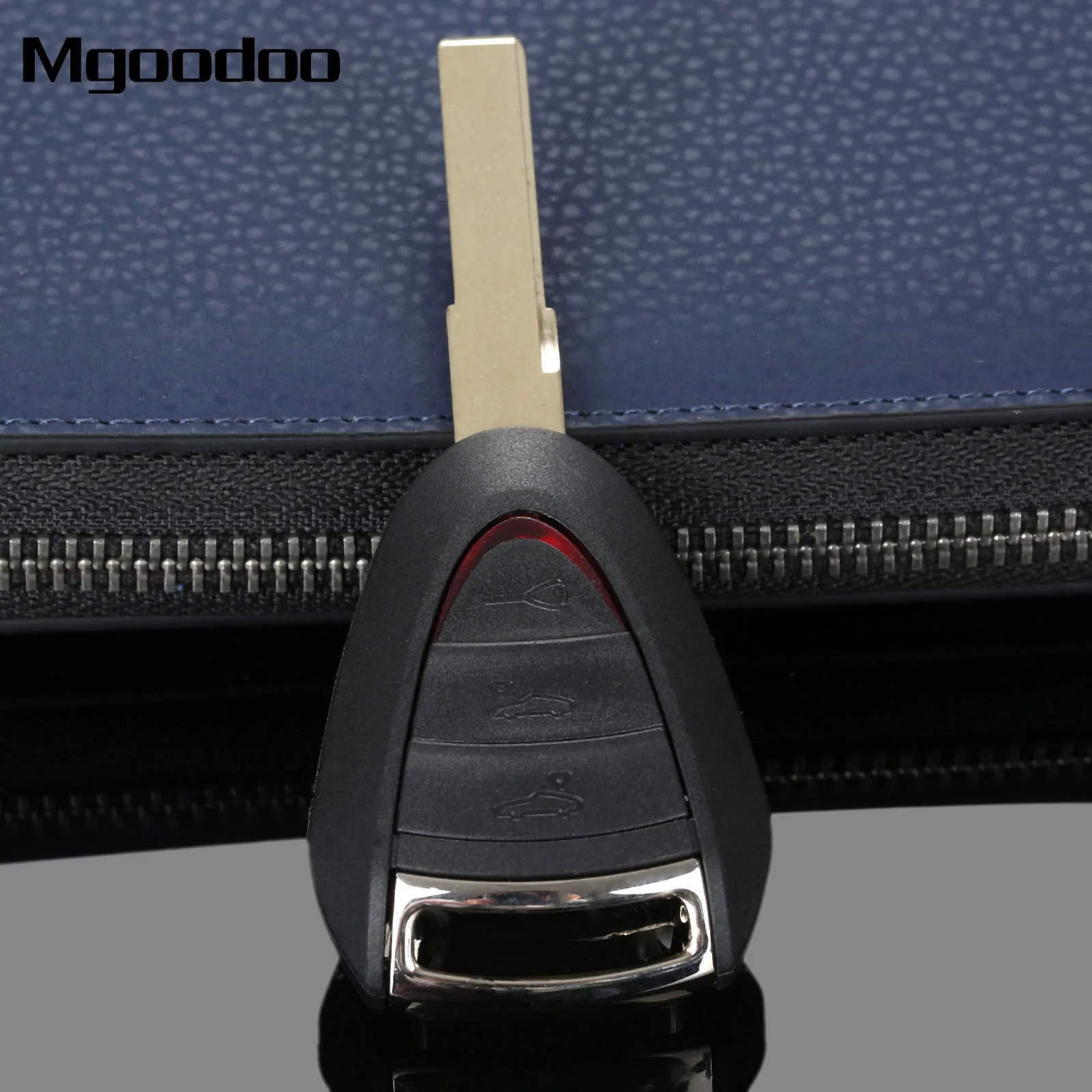 

Mgoodoo Auto Replacement Flip Fob Remote Key Shell Case Cover 3 Buttons For Porsche Boxster Cayman 911/997 Carrera 911 Targa
