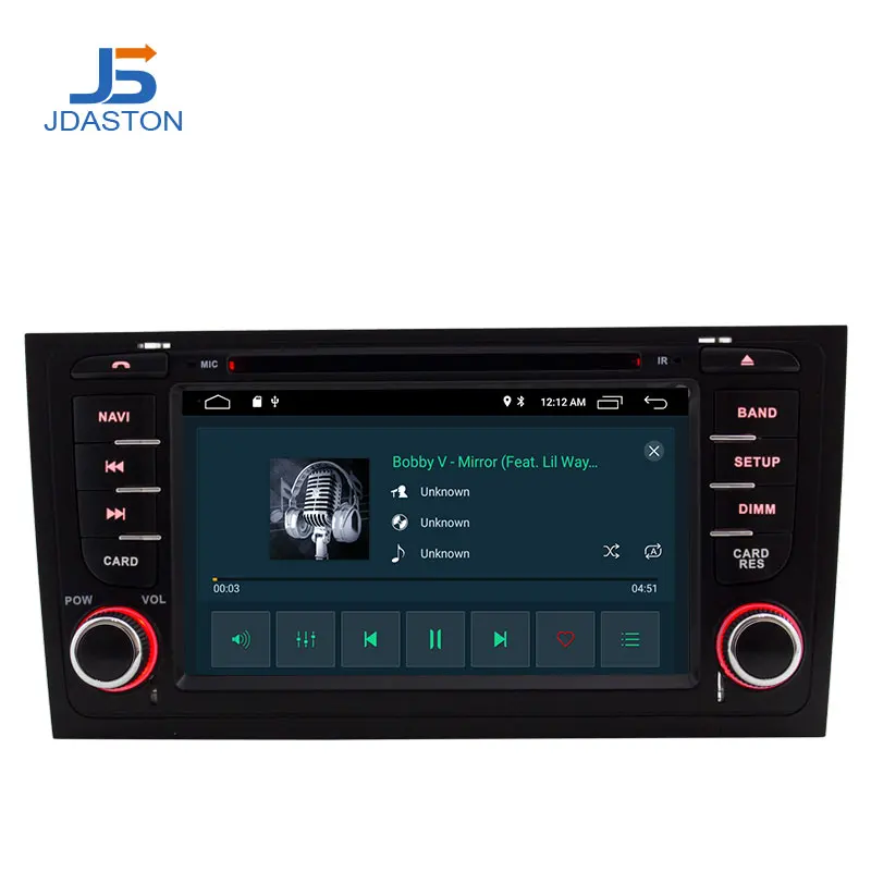 JDASTON Android 10,0 автомобильный dvd-плеер для AUDI A6 S6 RS6 1997-2004 wifi Мультимедиа gps навигация 2 Din автомагнитола Видео Стерео RDS