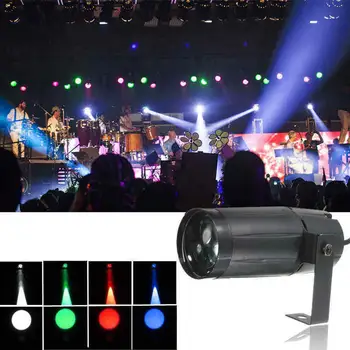 

Stage Light Mini LED Beam DJ Disco Bar Party Accessories 3WLED Aperture Spotlight Marquee Mirror Ball Light